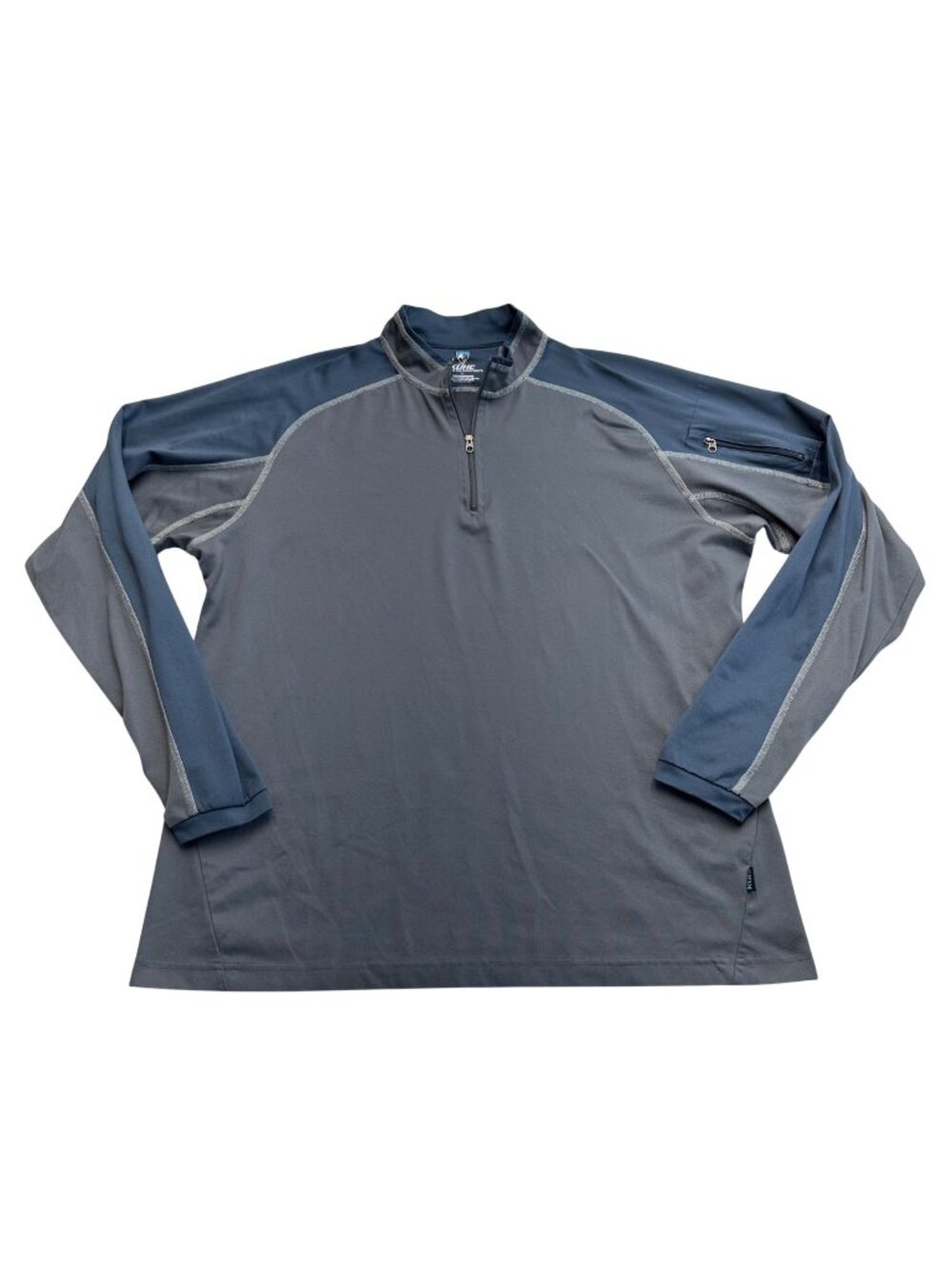 Kuhl Mens TechniKore Quarter Zip Pullover Lightweight Baselayer Size L Hiking